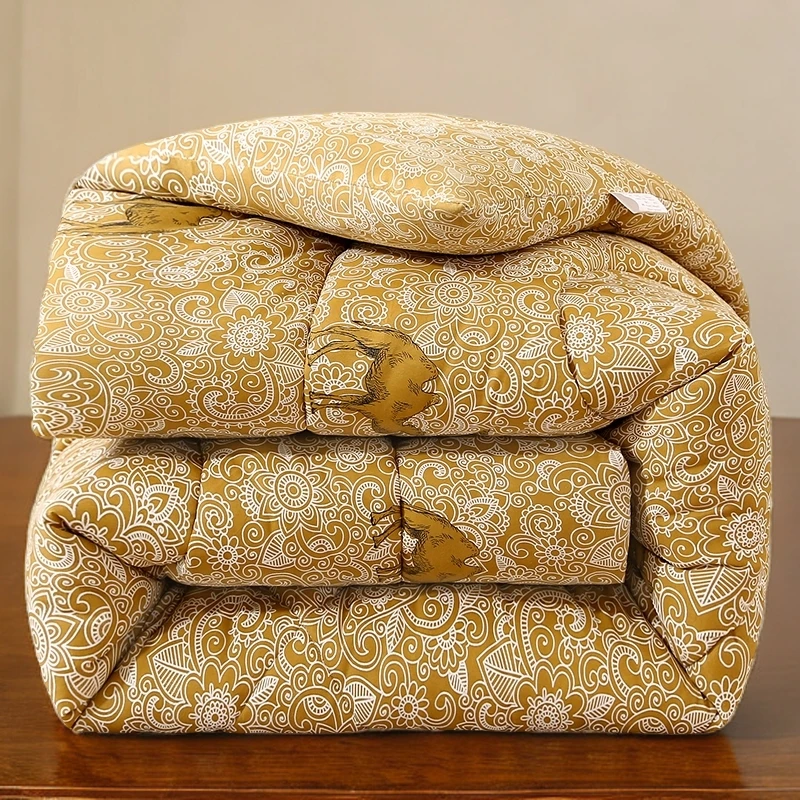 【速热】加厚驼绒被子冬被保暖双人棉被春秋被单人宿舍秋冬天棉被芯