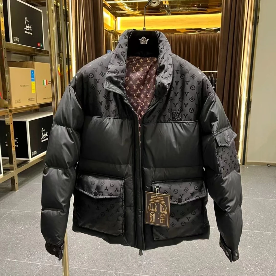 潮牌男装冬季新款外套男士时尚保暖防寒立领羽绒衣BUFAN-97