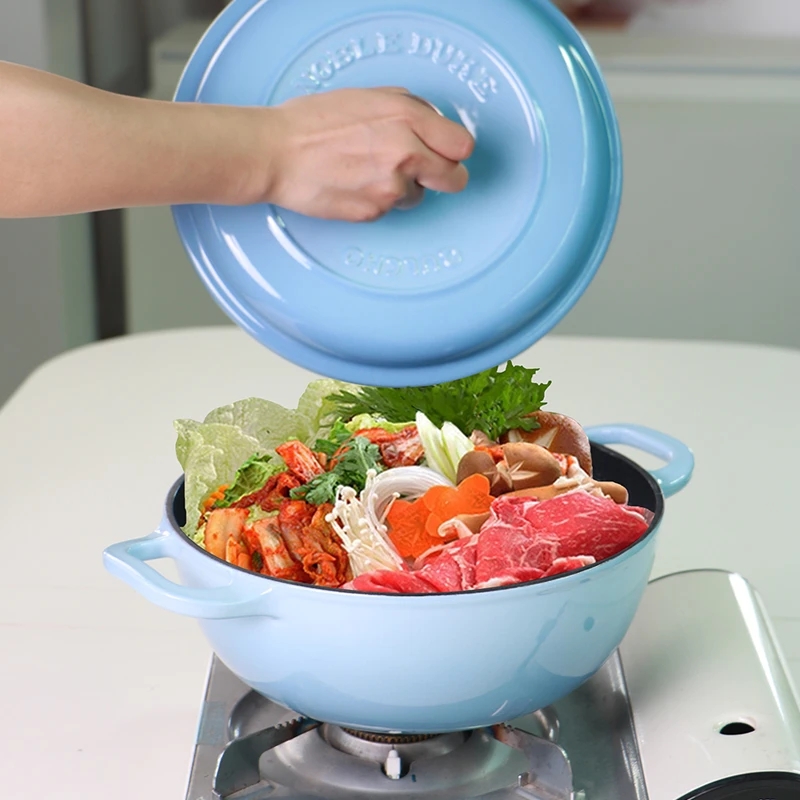 （经典小珐琅专属）公爵26cm妈咪锅炒锅珐琅锅铸铁锅炖煮锅烧锅