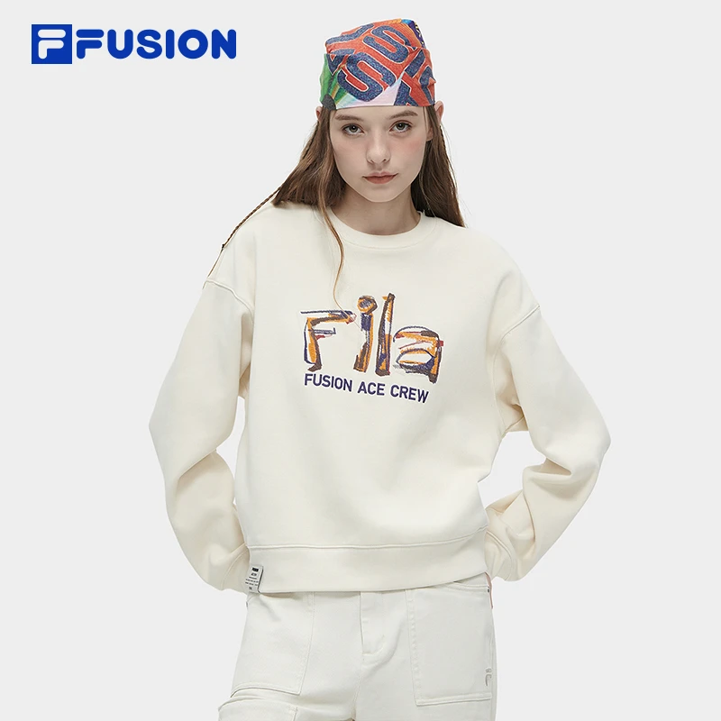 FILA/斐乐潮牌女士初春【时尚休闲百搭宽松】针织卫衣T11W413203