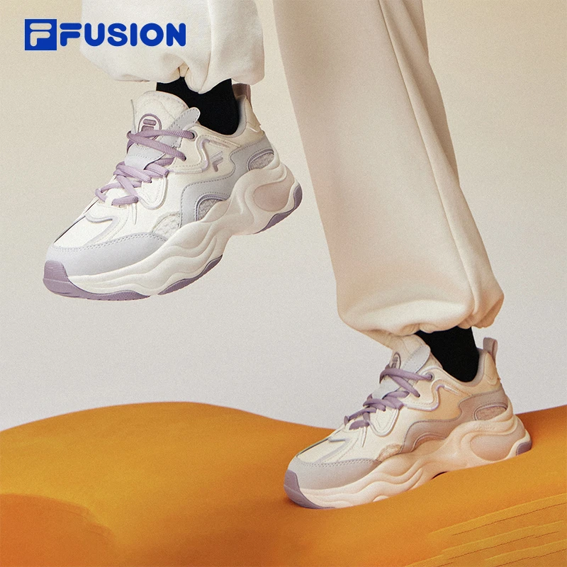 Fila/斐乐潮牌冬季新款女子厚底美拉德【泡泡鞋】老爹鞋T12W341301