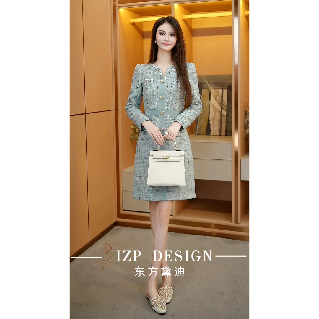 【秋款上新】东方黛迪小香风气质连衣裙PO73538