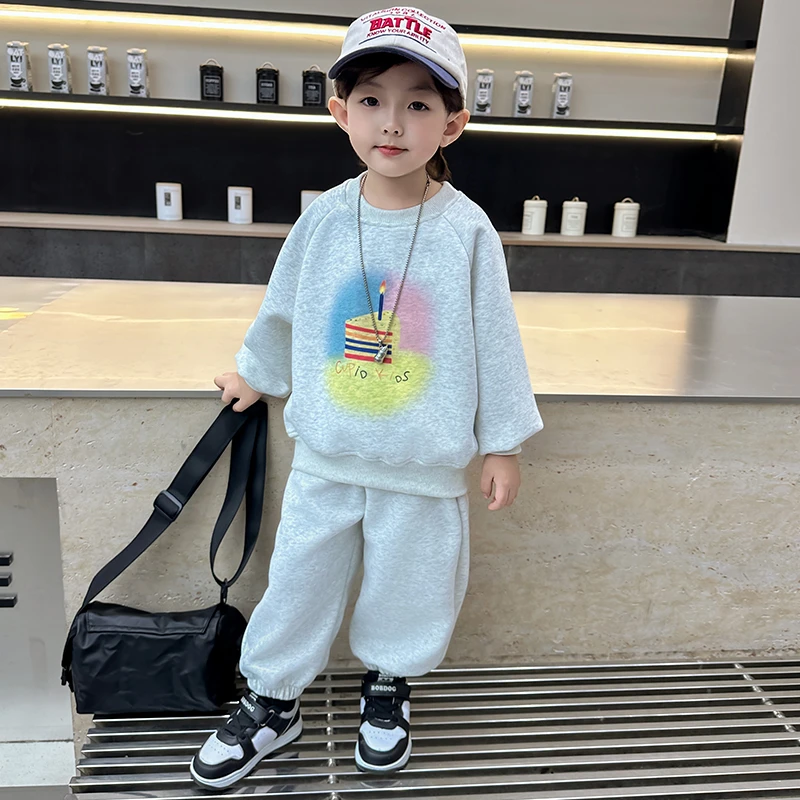 卫衣女童韩版儿童秋冬洋气秋款儿童秋季宝宝早秋女童秋款套装