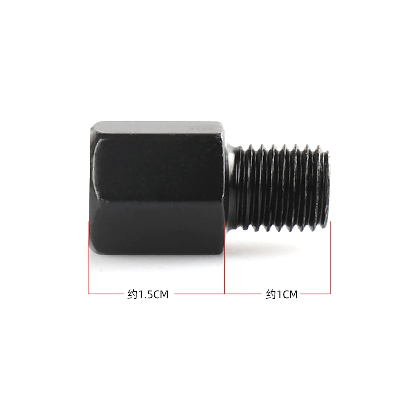 适用于铃木豪爵摩托车后视镜增高螺丝电动车转接螺杆黑色8-10反牙