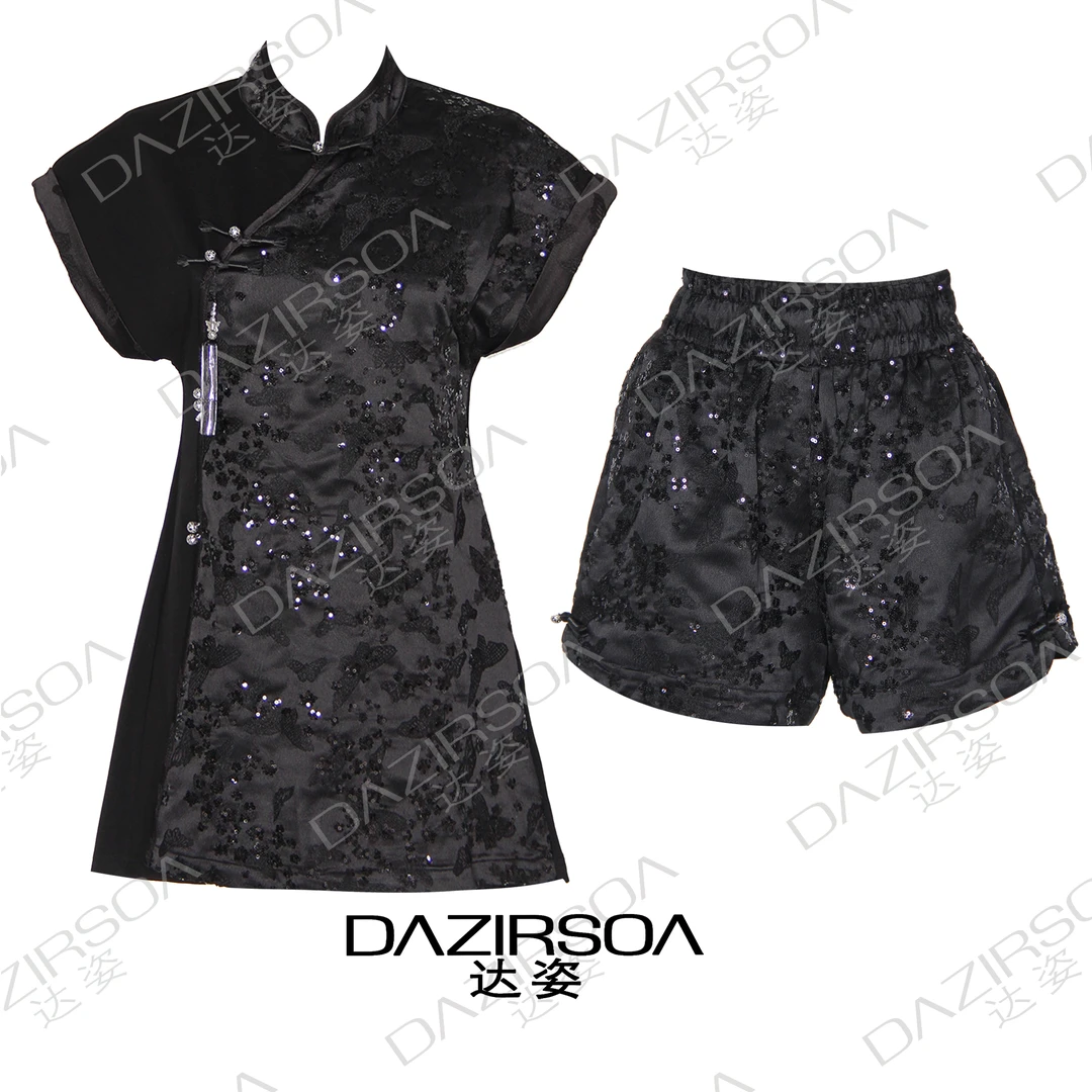 NEW ARRIVAL |“涓涓细流”亮片提花连衣裙套装 R668