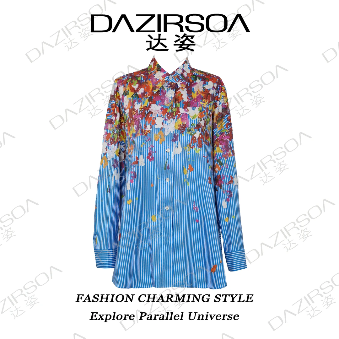 24S/S/丁达尔/艺术油画/overseas宽松衬衫 S810