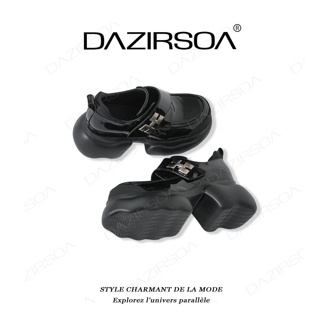 小众设计时尚百搭真皮英伦风乐福小皮鞋 U280