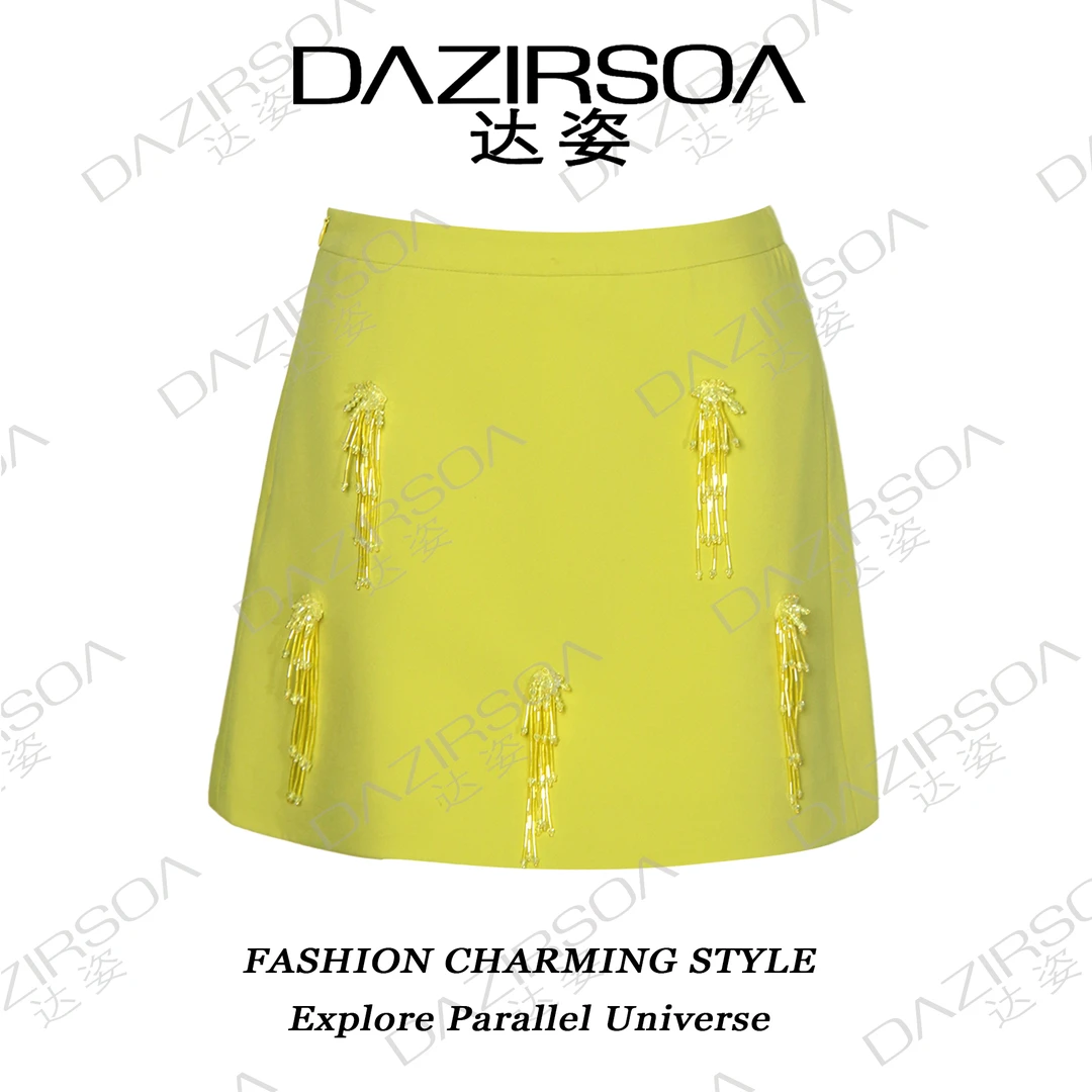 "RICH WOMEN” 娇贵韵律流苏西装短裤裙 P357