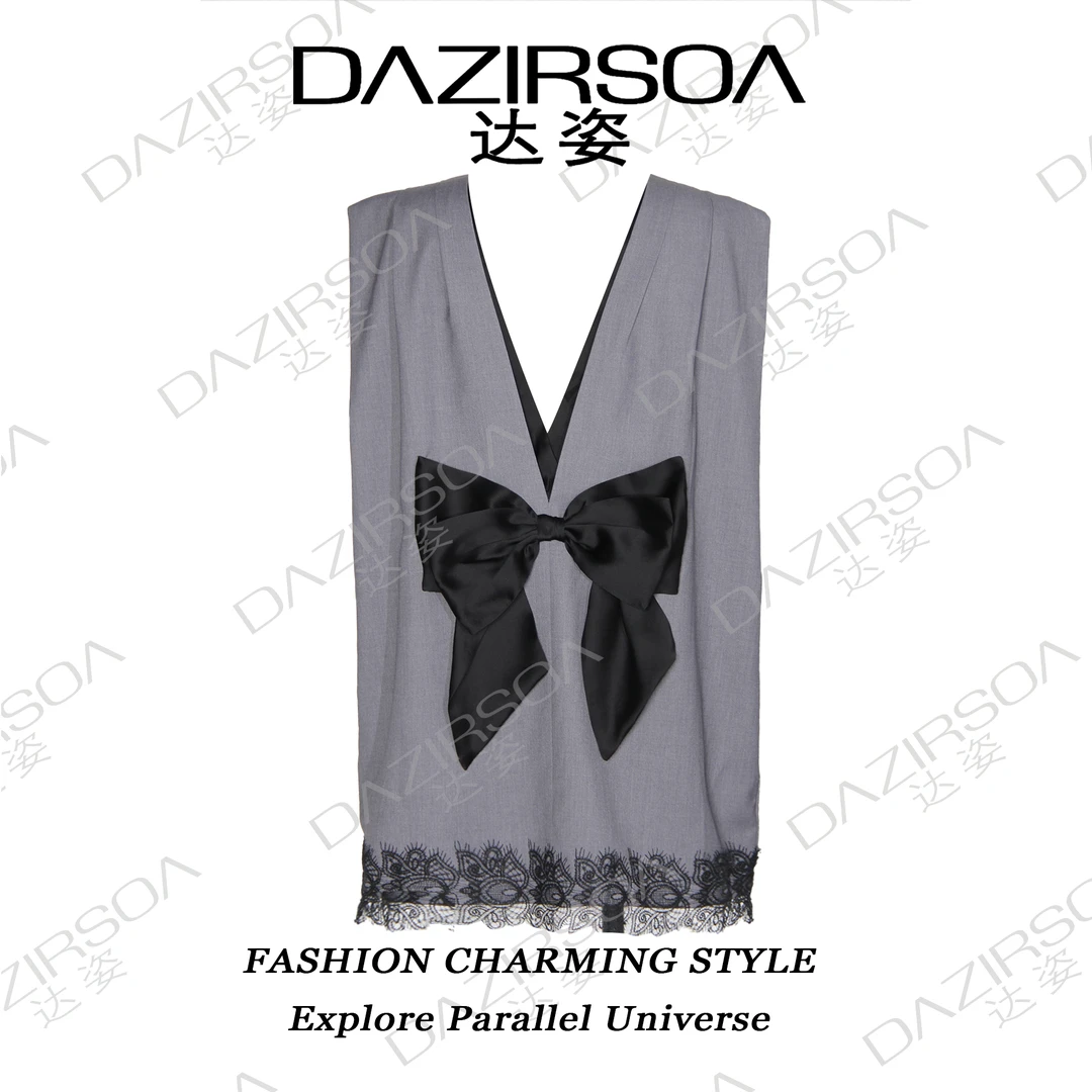 NEW ARRIVAL |“衣着高古”设计感蝴蝶结马甲裙 R953