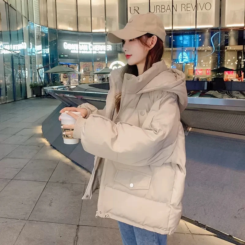 14中学生短款加厚服棉服大童冬装15小女孩学院风韩版棉衣加厚外套