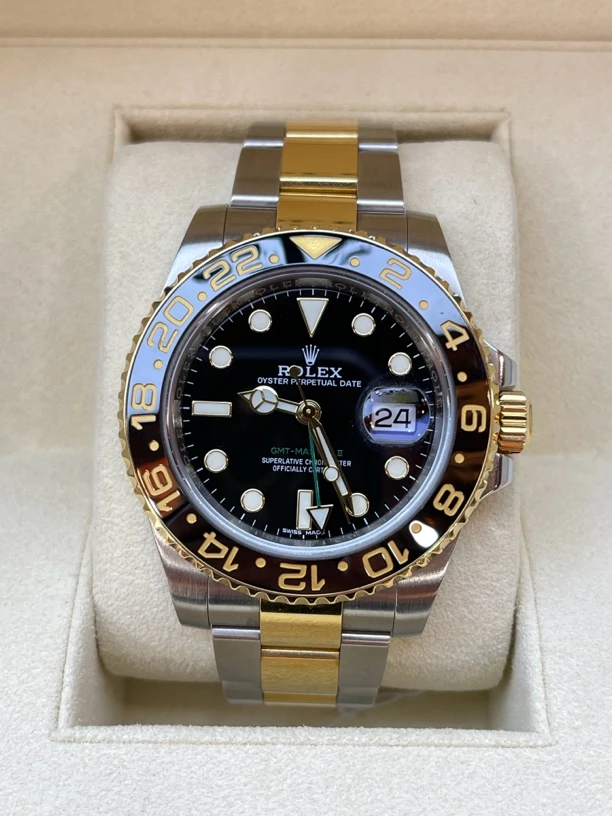 95新  米兰坊/劳力士格林尼治116713小绿针/表径40mm/公价110600
