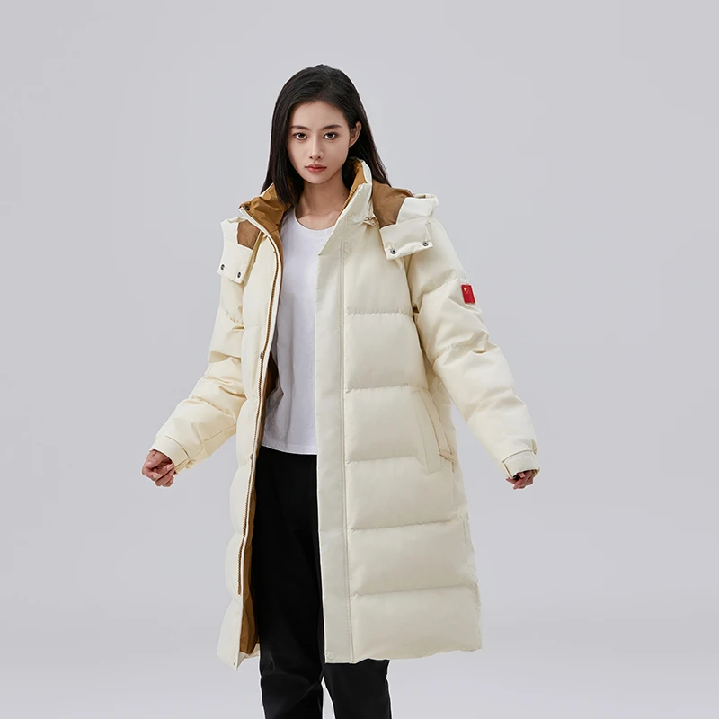REKOSDU/雷克狮途24冬季新品中长款防寒保暖羽绒服加厚防风情侣