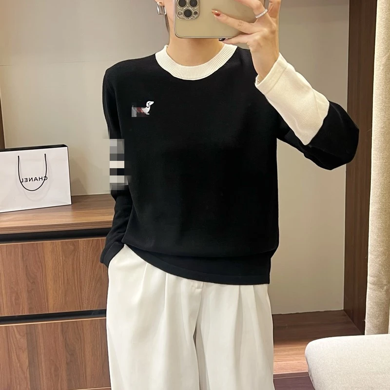 外贸单！门店价599！黑色小狗！长袖秋冬打底针织衫毛衣绵羊毛衫8