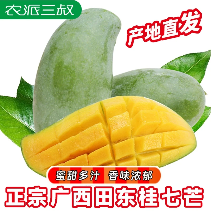 【精品果】正宗广西田东桂七芒果 5斤8斤 新鲜时令优质水果食用香甜