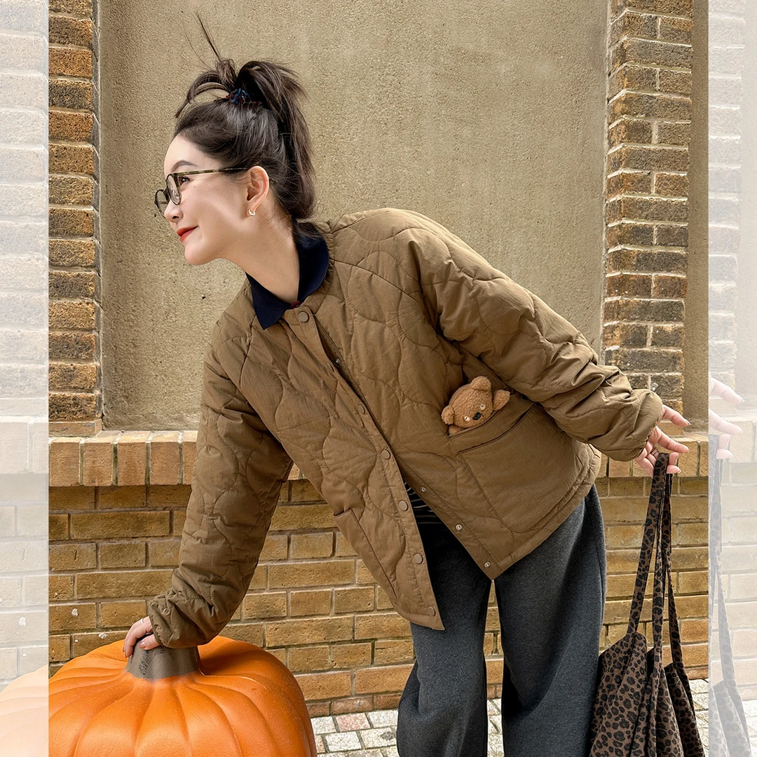 莉贝琳sisy小甜栗棉服女冬季3*M锁温保暖棉衣短外套S24411WJ02