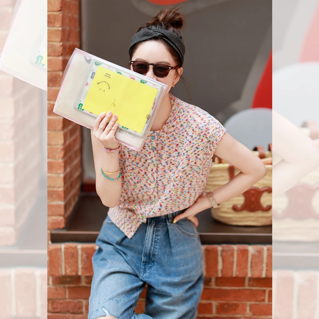 莉贝琳sisy砂糖炫彩开衫显瘦透气短款高级针织短袖上衣女191021