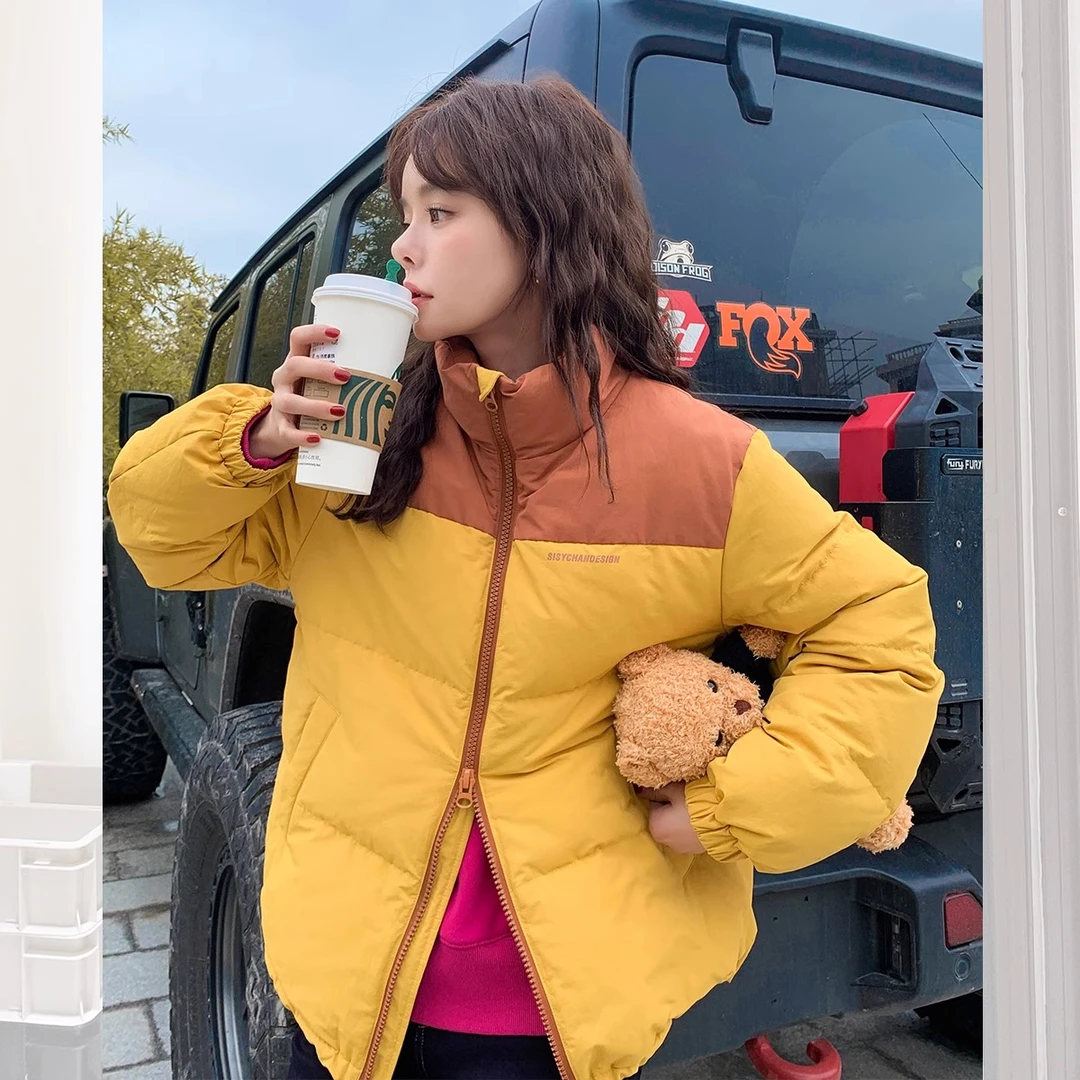 莉贝琳sisy90白鹅绒小个子轻便羽绒服冬季新款温暖立领外套159364