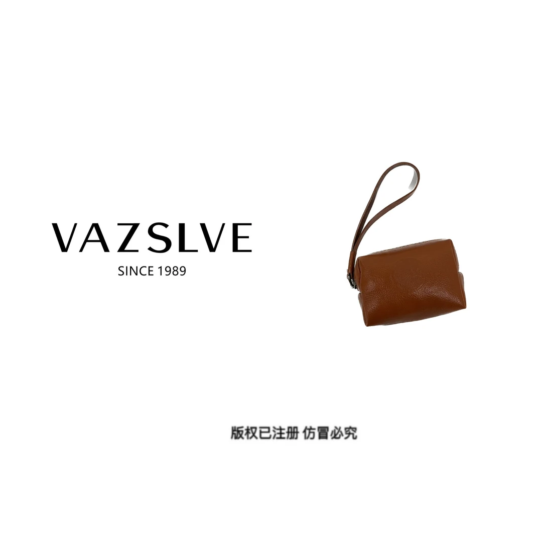 VAZSLVE/秋冬新款真皮复古休闲零钱包#Y1171-黄色