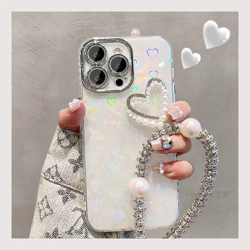 苹果14pro手机壳时尚创意女款网红iphone15promax渐变可爱全包壳t