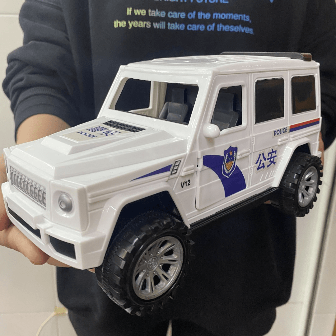 双开门 警车【 越野车 】 超大号 22厘米 惯性玩具车 男孩