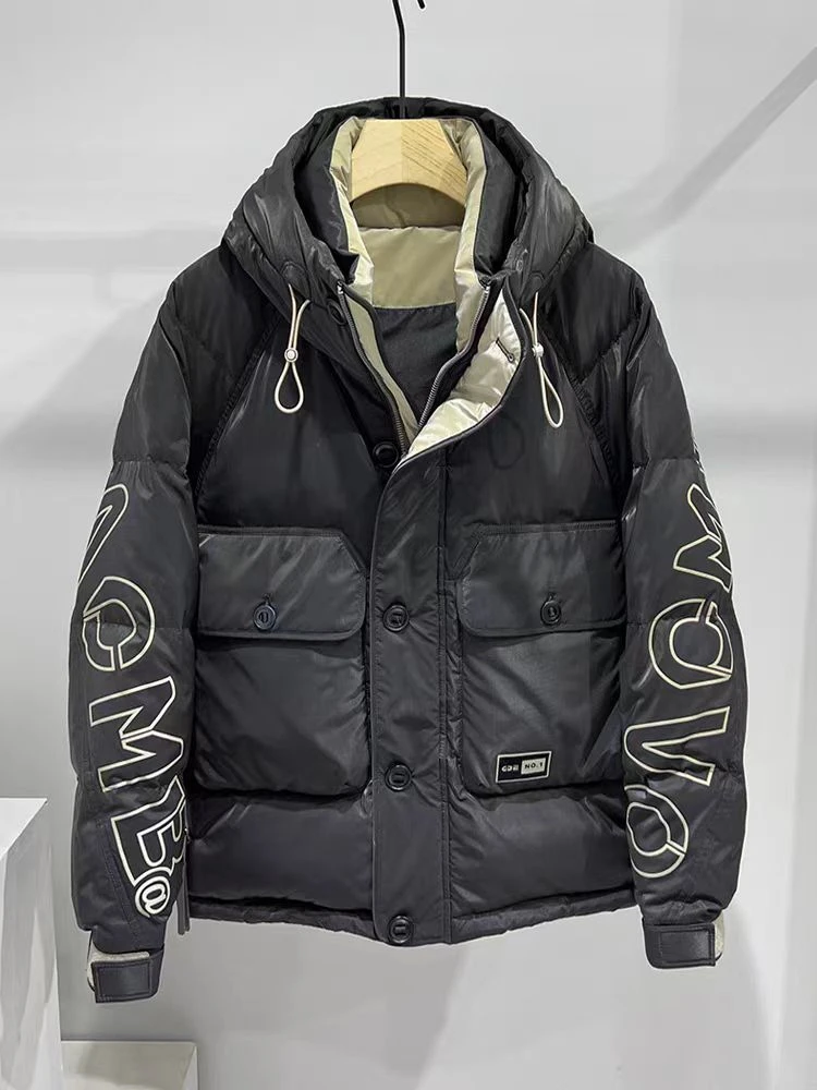9216 冬季新款羽绒服时尚连帽休闲百搭保暖