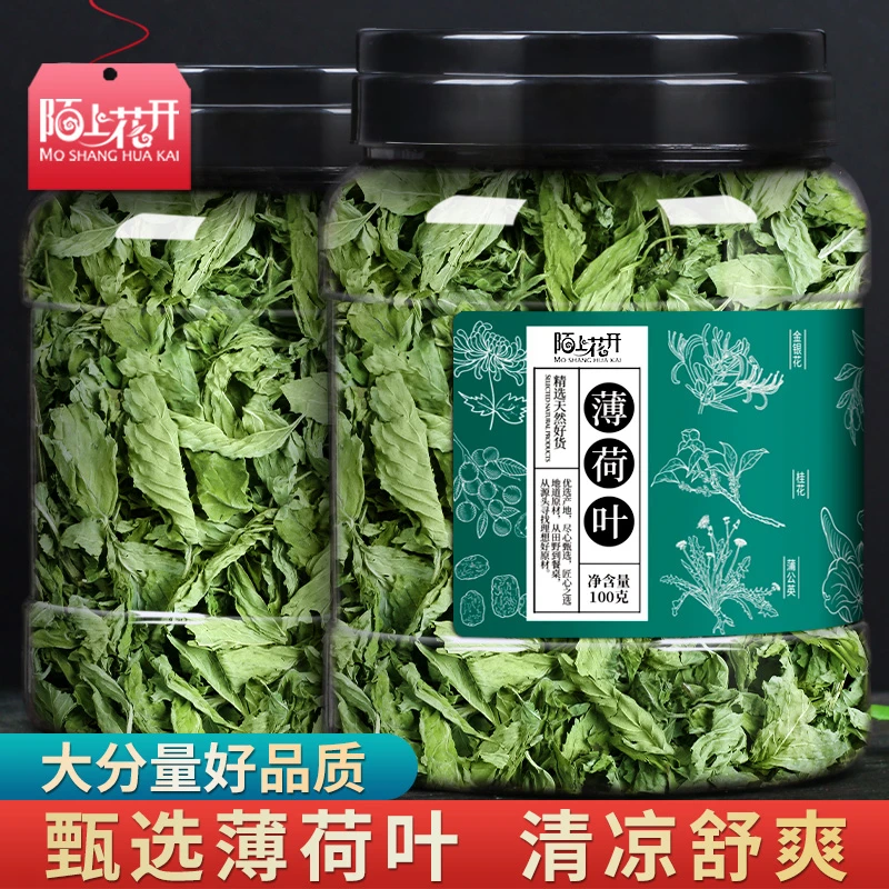 薄荷叶新鲜干薄荷茶叶食用泡茶水喝的东西搭特级清凉凉茶冷泡调酒