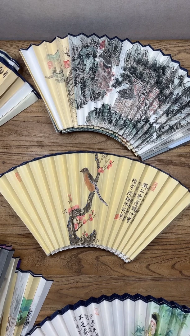 【闪购商品】扇子18方泽黎长物宣纸扇面