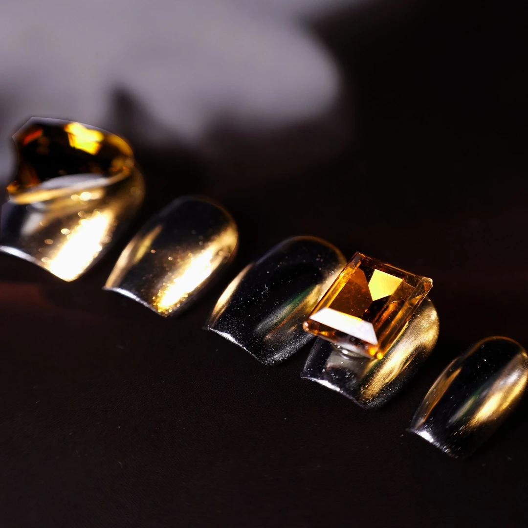 ShirleyNail 【银色风暴】纯手工原创高端轻奢穿戴甲穿戴式秋款新品