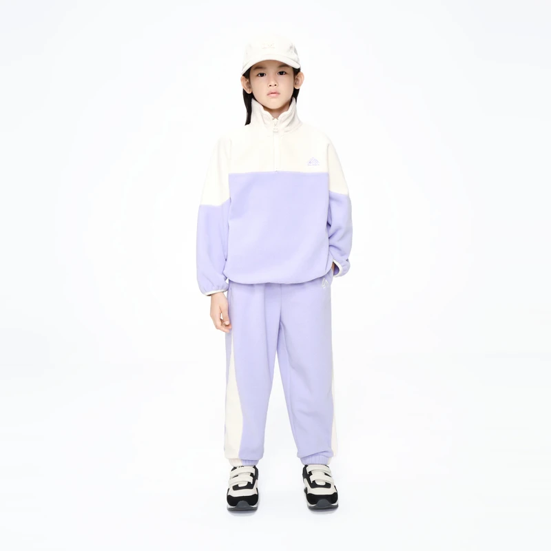 littlemoco童装秋冬季男女童摇粒绒卫衣卫裤套装初秋#KBC4SUTT01