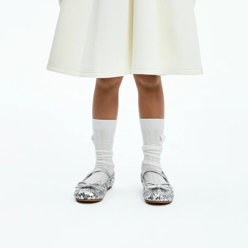 littlemoco童装24秋冬新款女童舞会派对珠片绣玛丽珍鞋公主单鞋