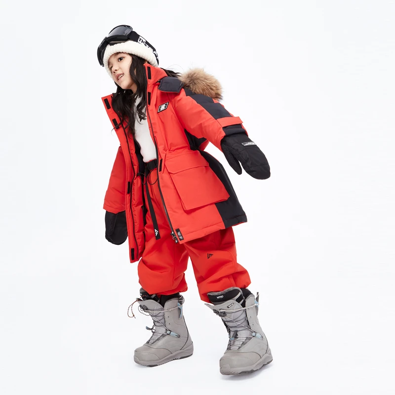 littlemoco童装冬装新款男女童防泼水羽绒服服#KBC4EIN048