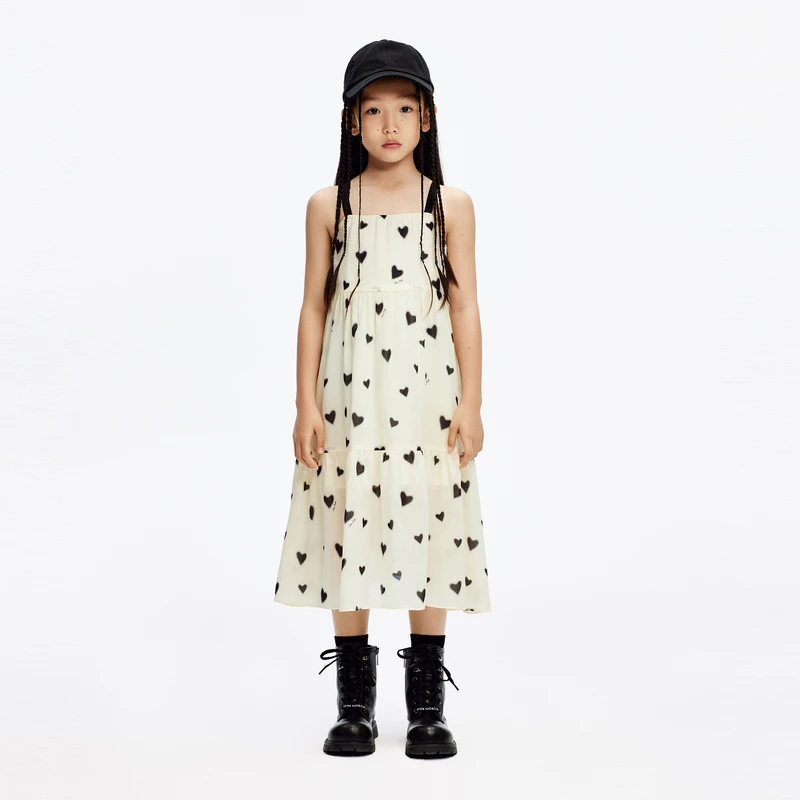 【莱赛尔】littlemoco童装24夏新款吊带背心连衣裙#KBD2DRS030