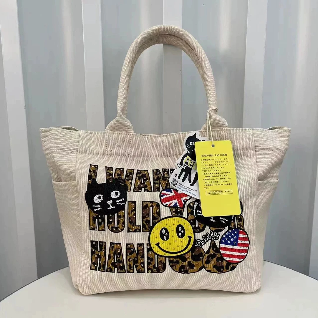 F392 人气可爱卡通日本Pebbly闪闪猫小号