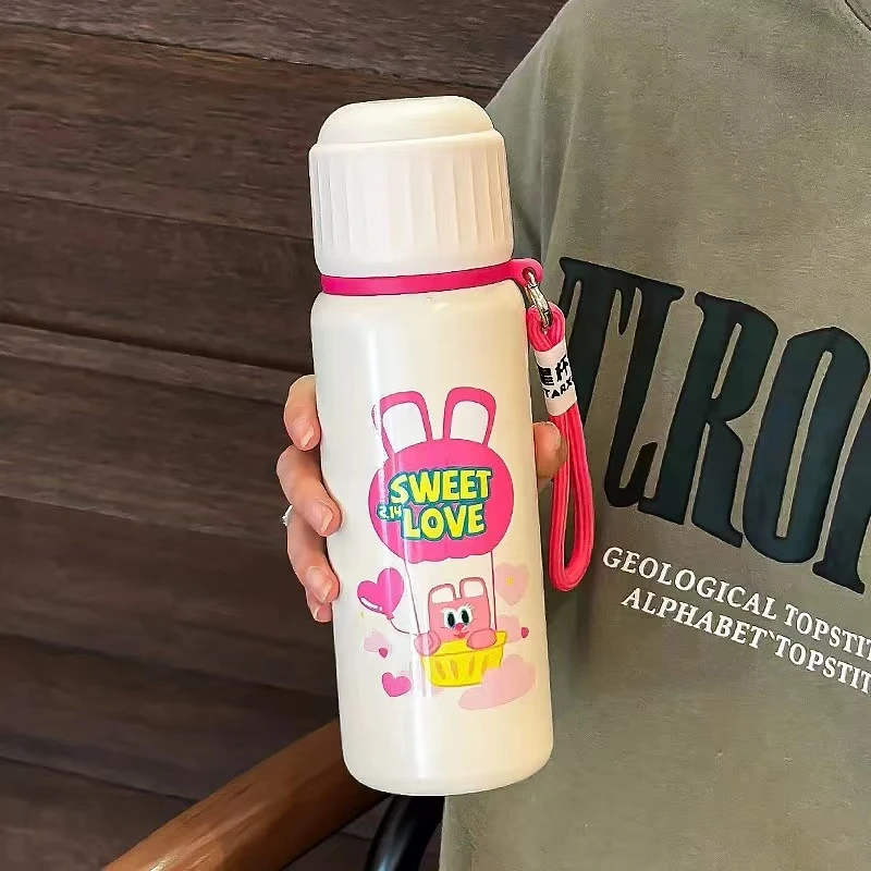 XB102 新款保温杯吸管高颜值水杯白色500ml