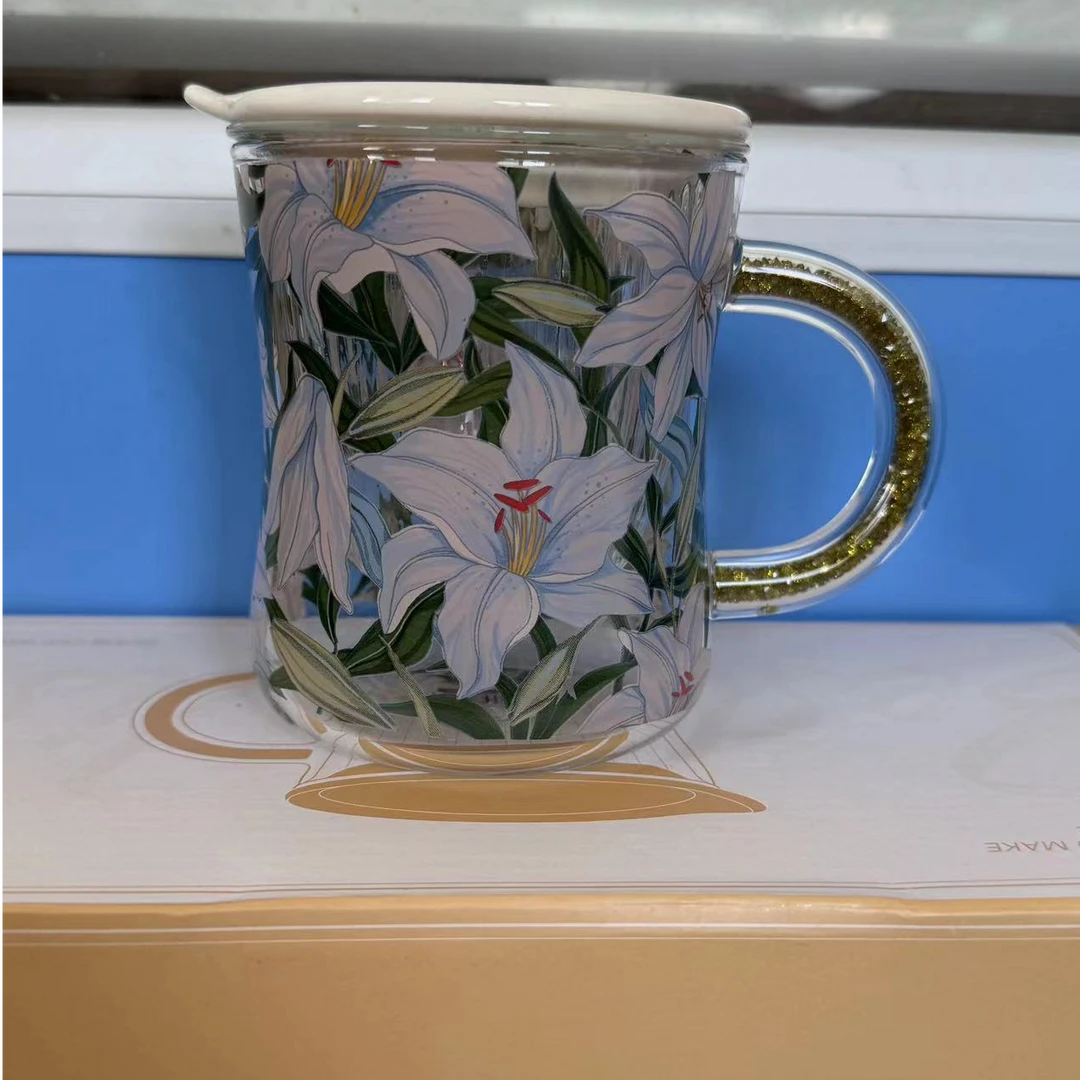 XB314 百合花束腰钻杯-绿盖