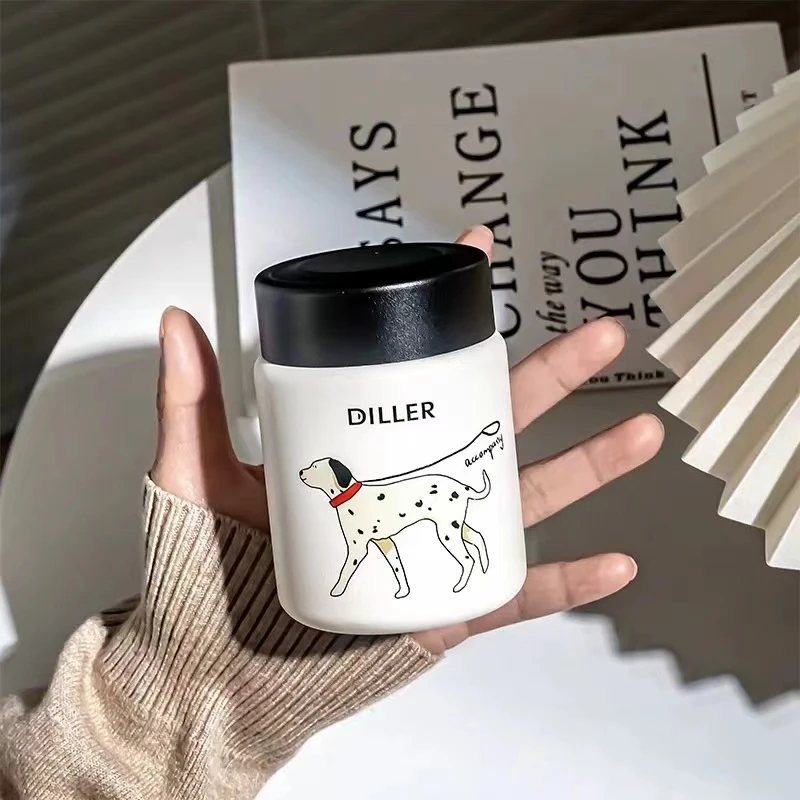 XA618 150ML迪乐修狗保温杯-黑色大麦町犬