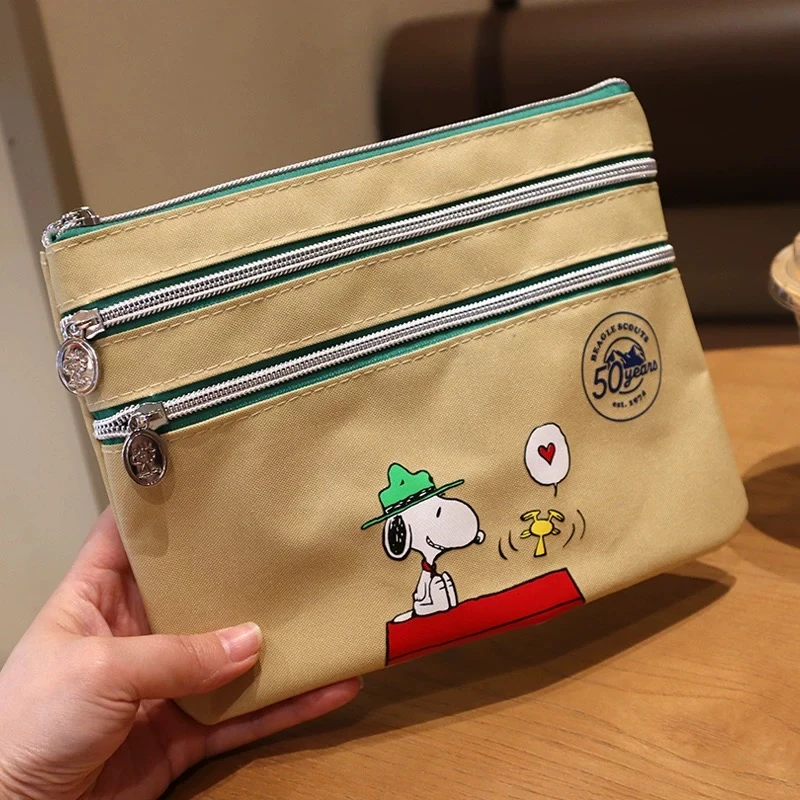 F697 多层文件收纳袋卡其色