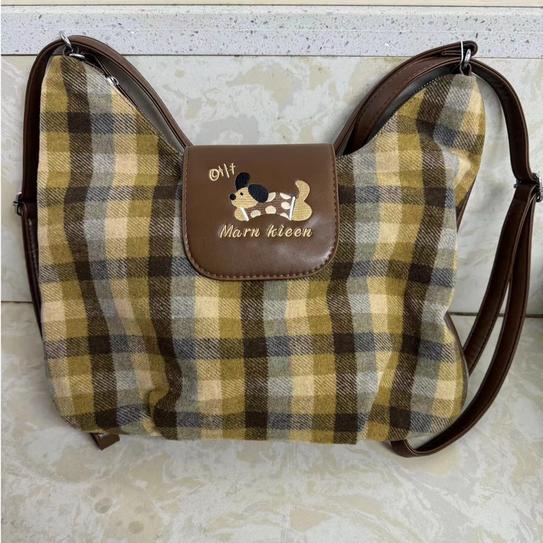 XB02 搭包斜挎包百大容量单肩高级秋波点狗