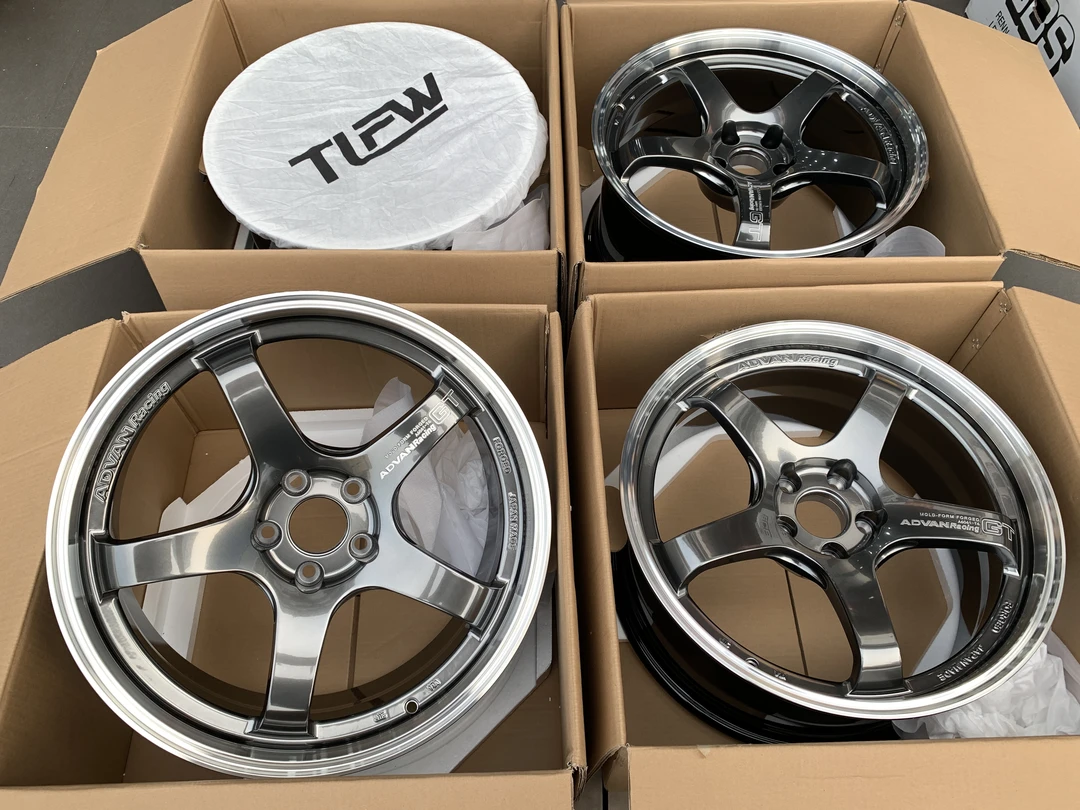 TLFW定制锻造横滨GTADVAN抛边爆龟改装轮毂抛边轮毂汽车轮毂花瓣