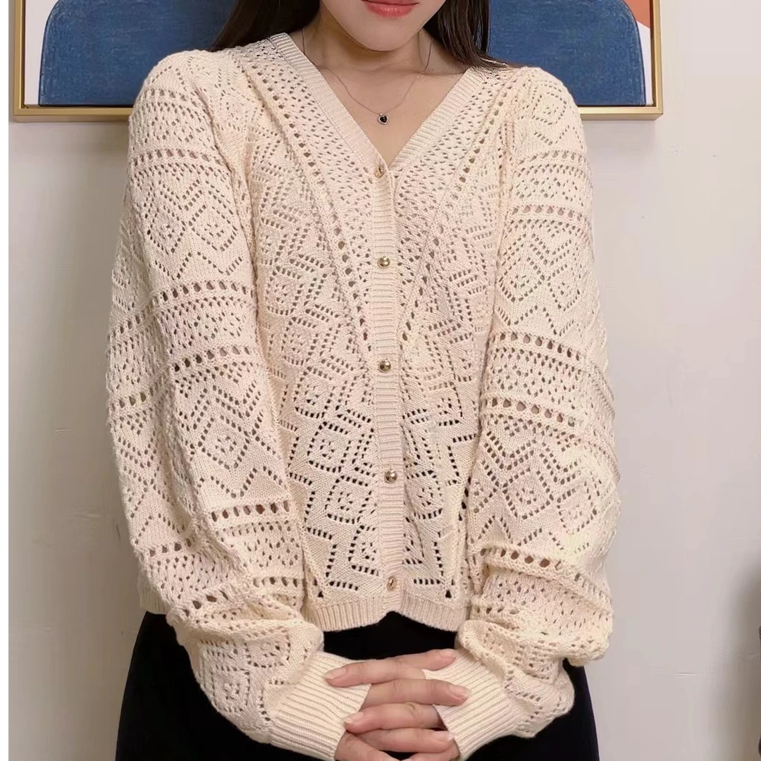 福利款女士针织外套