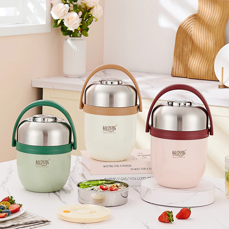 304保温提锅学生上班族带饭大容量防漏便当真空保温桶饭盒多层