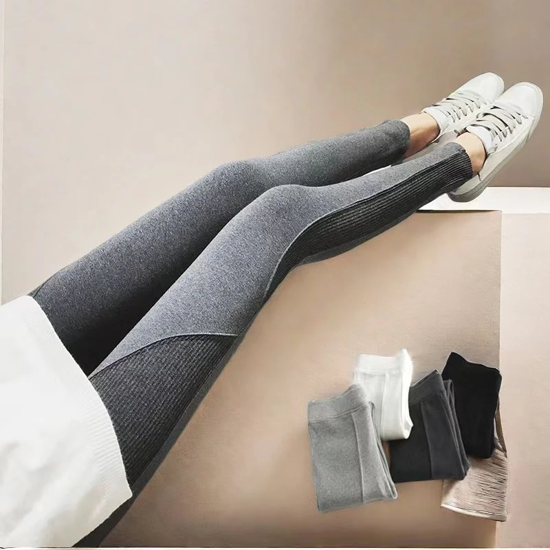 95棉鲨鱼裤女2024春秋季外穿新款高腰修身显瘦紧身弹力大码打底裤