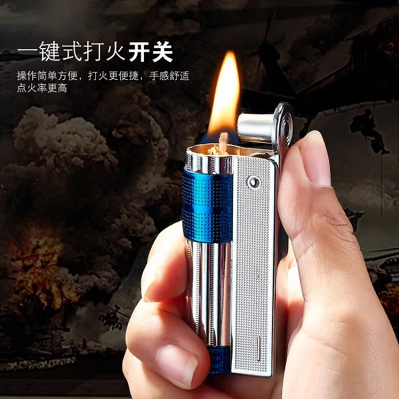 奥地利复古煤油打火机一键打火开关防风男经典833怀旧老式煤油机