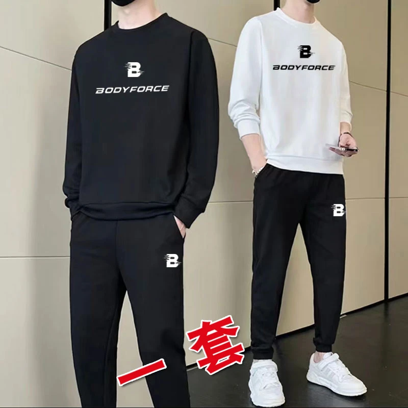 《卫衣+长裤》秋款上新男女同款休闲套装男士潮流宽松运动一套装