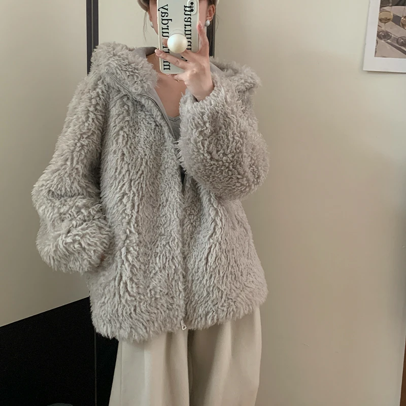 2024冬季新款环保仿皮草外套女托卡气质高级感韩版短大衣百搭显瘦