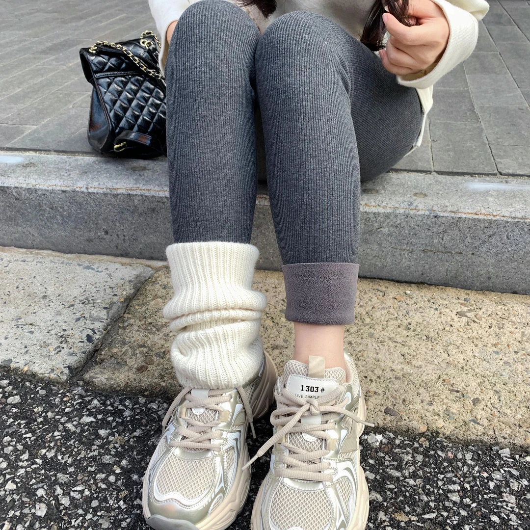 【红人上新】大眼LARGE EYE竖条纹显瘦打底裤袜裤