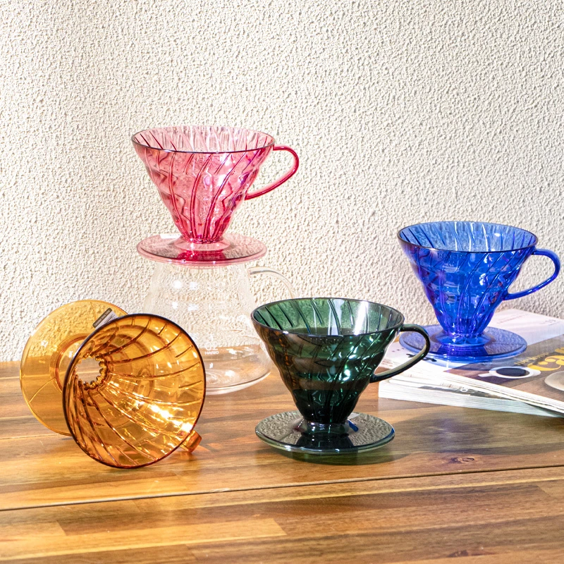 HARIO海草绿果汁系列树脂V60滤杯