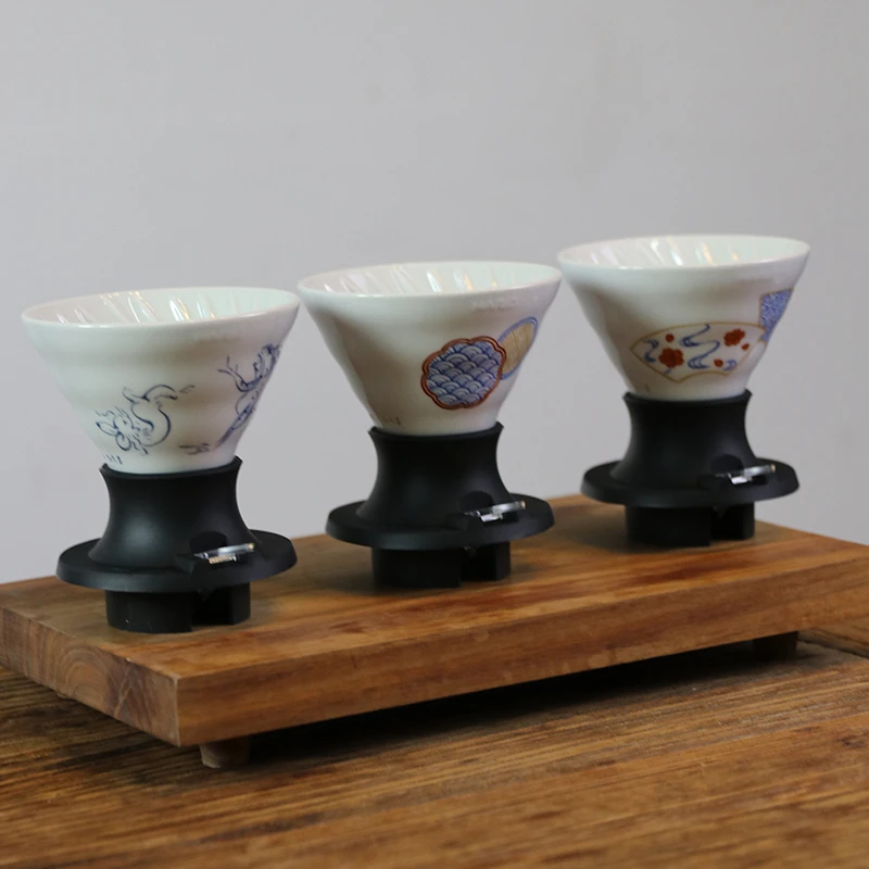 HARIO&橘吉联名款V60陶瓷聪明杯浸泡式滤杯手冲咖啡咖啡杯SSDC