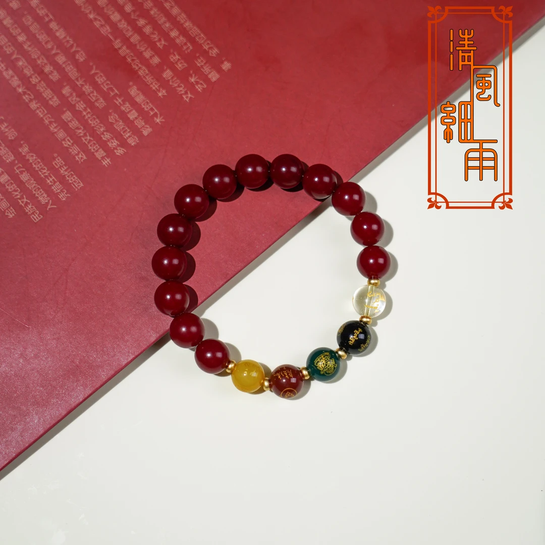 正品天然朱供菩提根手串男女手串五路cai菩提手串饰品PT-S17