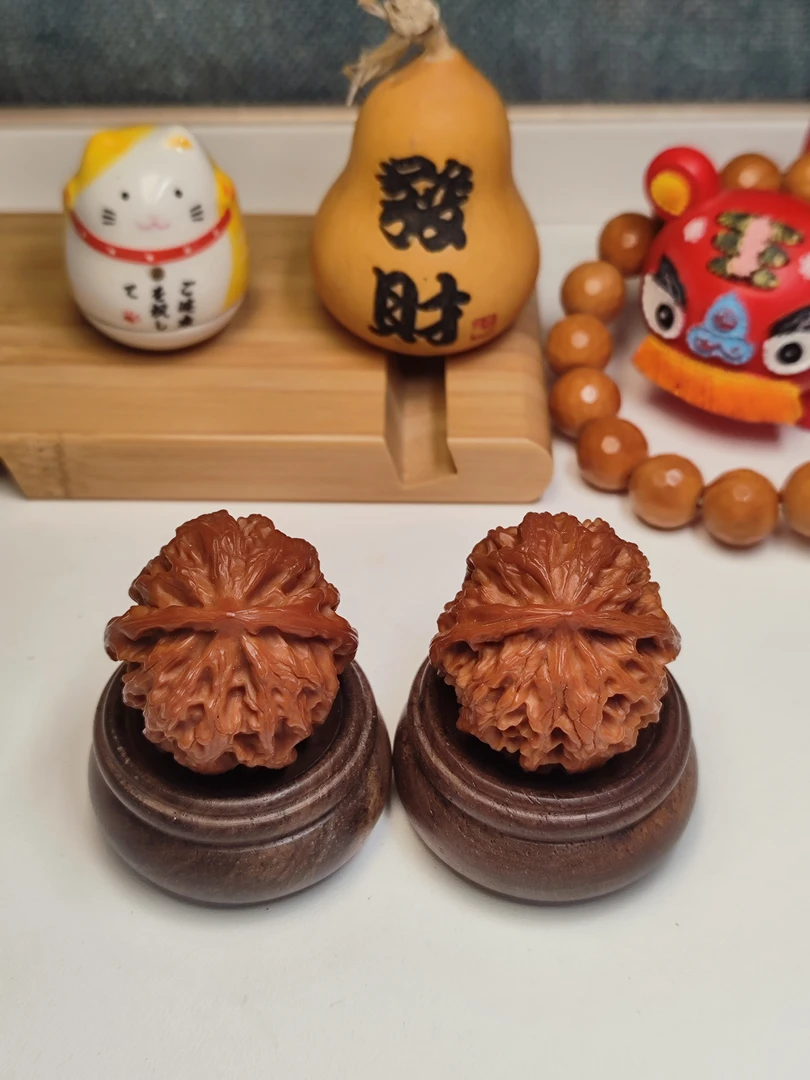 苹果园，边37，经典品种，圆润饱满，梅枝纹金钱底，纯手盘，红润透亮